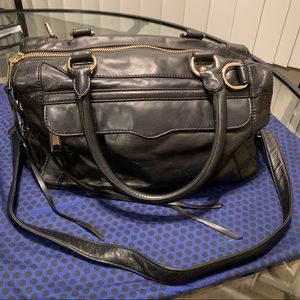Rebecca Minkoff Black Leather Satchel Handbag